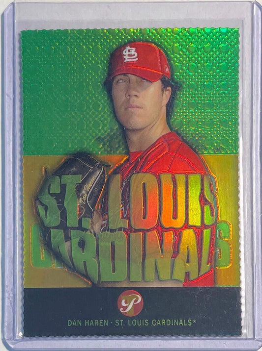DAN HAREN 2003 TOPPS PRISTINE PROSPECT GOLD REFRACTOR DIE CUT #D 06/69