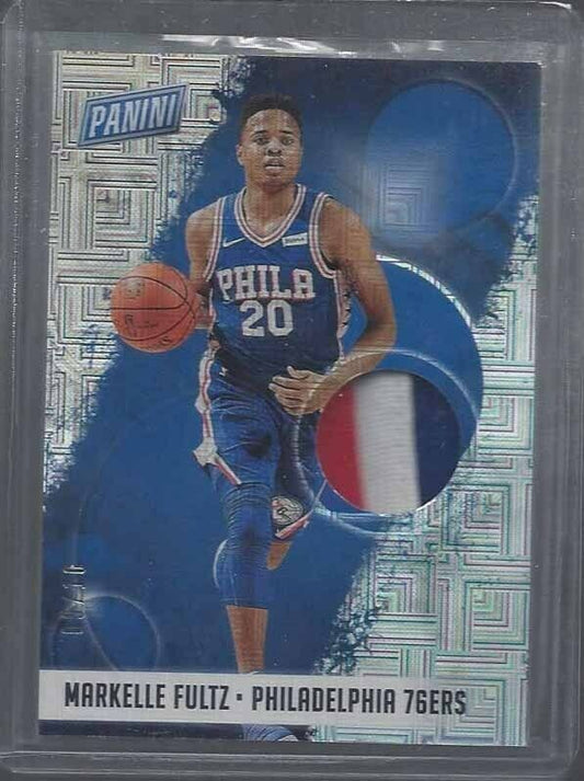 MARKELLE FULTZ 2018 PANINI THE NATIONAL ESCHER SQUARES 3 COLOR PATCH #D 9/10