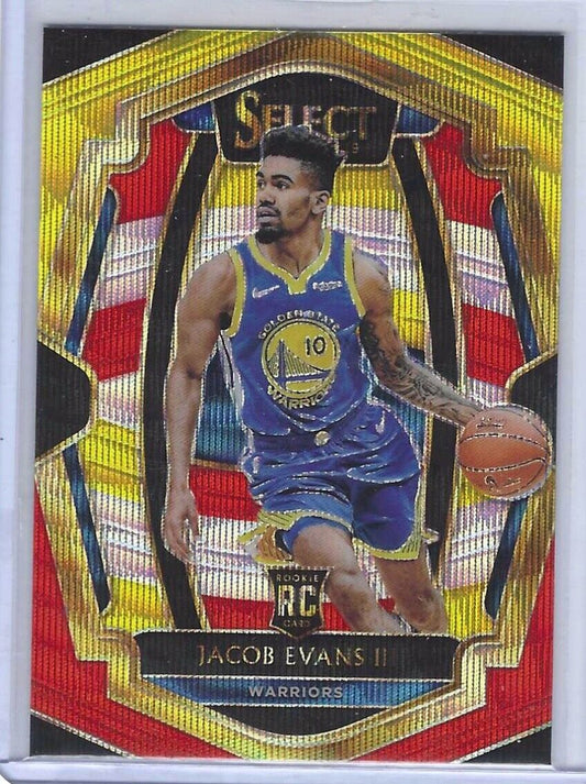 JACOB EVANS III 2018-19 PANINI SELECT TRI COLOR PRIZM PREMIER ROOKIE RC #176