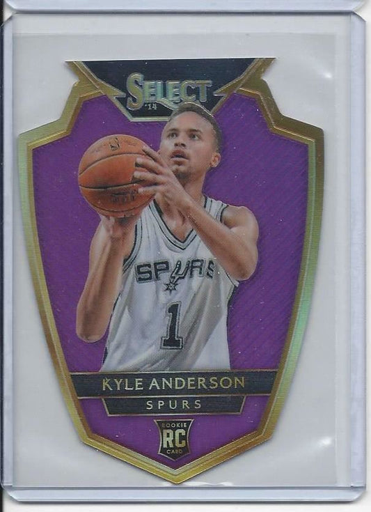 KYLE ANDERSON 2014-15 SELECT PREMIER PURPLE DIE CUT PRIZM REFRACTOR RC #D 56/99
