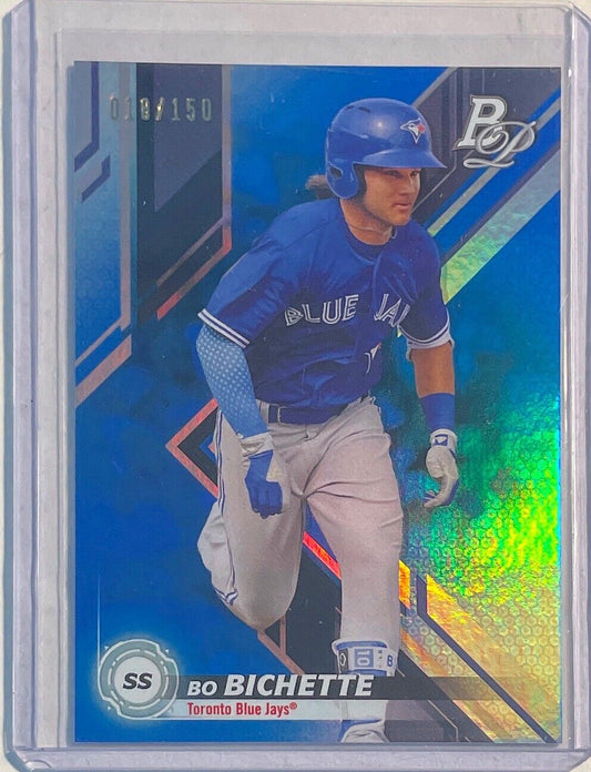 BO BICHETTE 2019 BOWMAN PLATINUM PROSPECT BLUE FOIL #D 018/150