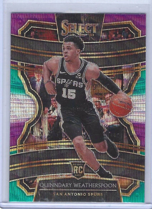 QUINNDARY WEATHERSPOON 2019-20 PANINI SELECT TRI COLOR PRIZM CONCOURSE RC #11