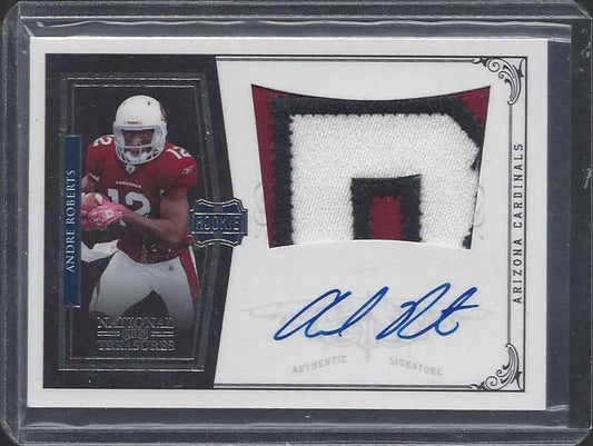 ANDRE ROBERTS 2010 NATIONAL TREASURES RPA ROOKIE PATCH AUTO RC #D /99