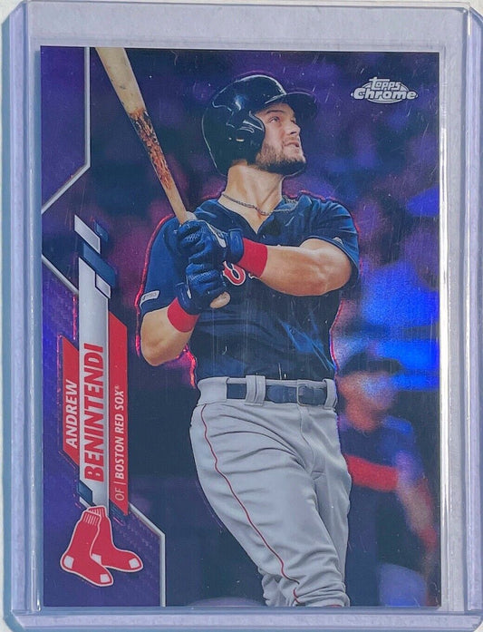 ANDREW BENINTENDI 2020 TOPPS CHROME PURPLE REFRACTOR #D 123/299