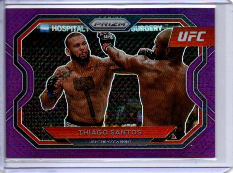 THIAGO SANTOS 2021 PANINI PRIZM UFC PURPLE PRIZM #D 49/149