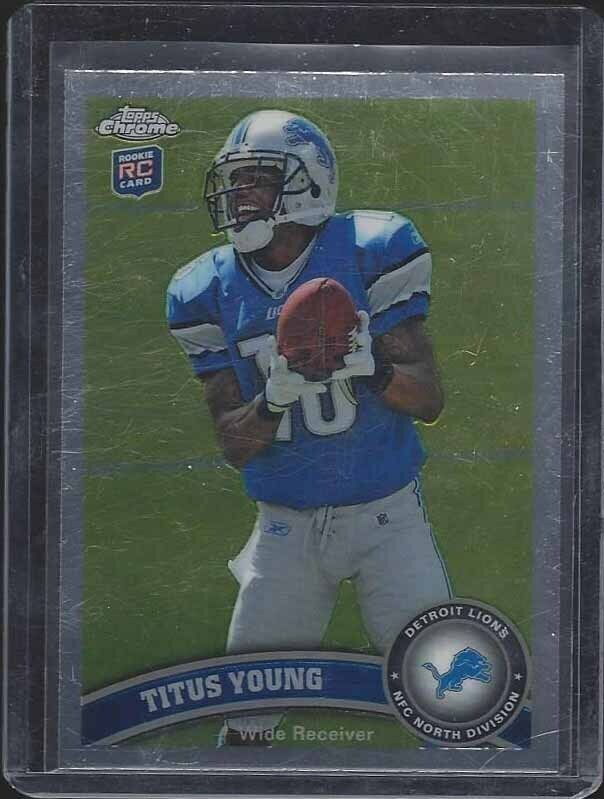TITUS YOUNG 2011 TOPPS CHROME SP PHOTO VARIATION SHORT PRINT VARIANT RC #137
