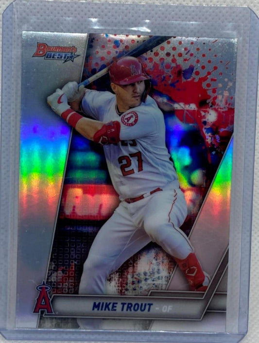 MIKE TROUT 2020 BOWMAN'S BEST REFRACTOR #1