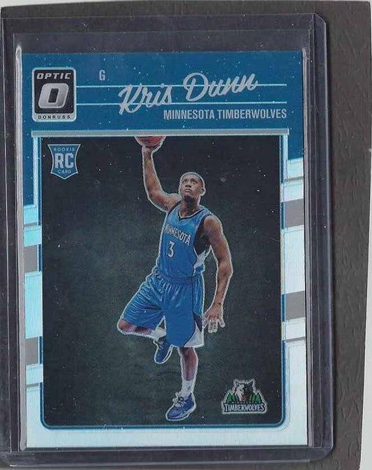 KRIS DUNN 2016-17 DONRUSS OPTIC SILVER HOLO PRIZM ROOKIE RC #155