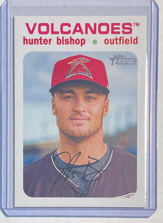 HUNTER BISHOP 2020 TOPPS HERITAGE MINORS PROSPECT #D 41/50