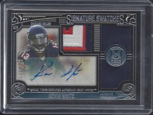 KEVIN WHITE 2015 TOPPS MUSEUM TRIPLE BEARS ROOKIE 3 CLR PATCH AUTO RC #D 311/350