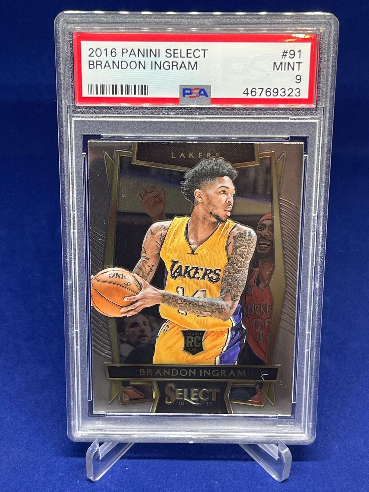 BRANDON INGRAM 2016-17 PANINI SELECT ROOKIE RC #91 PSA 9 MINT