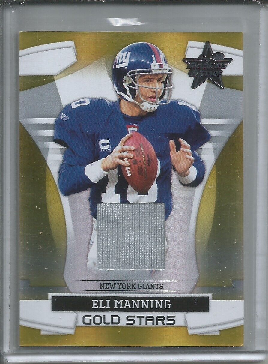 1/1 ELI MANNING 2008 ROOKIES & STARS GOLD STARS JERSEY #D 10/250 HIS JERSEY #10!