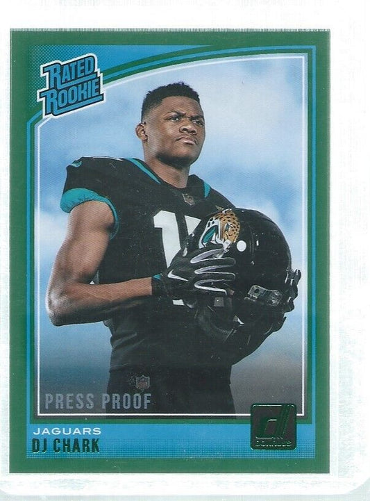 DJ CHARK 2020 DONRUSS RATED ROOKIE PRESS PROOF GREEN RC #315