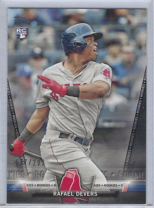RAFAEL DEVERS 2018 TOPPS SALUTE GOLD ROOKIE RC #d 177/299