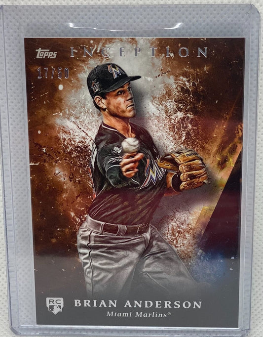 BRIAN ANDERSON 2018 TOPPS INCEPTION ORANGE RC #D 17/50