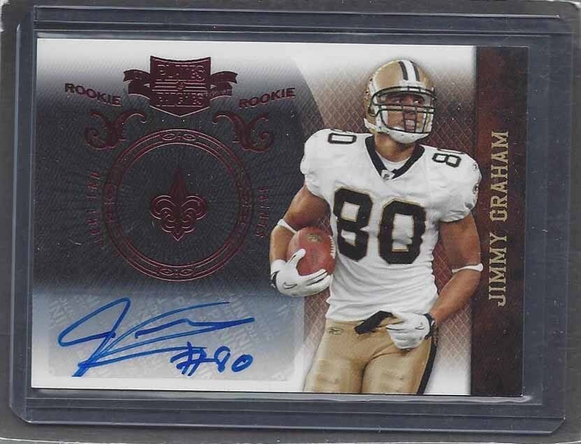 JIMMY GRAHAM 2010 PLATES & PATCHES RED ROOKIE AUTO RC #D 612/649