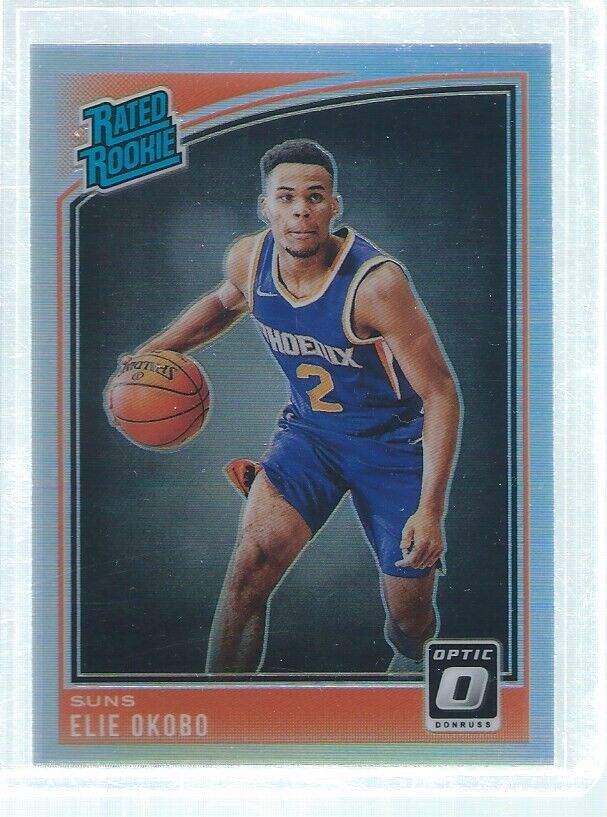 ELIE OKOBO 2018-19 PANINI DONRUSS OPTIC SILVER HOLO PRIZMS RC #159