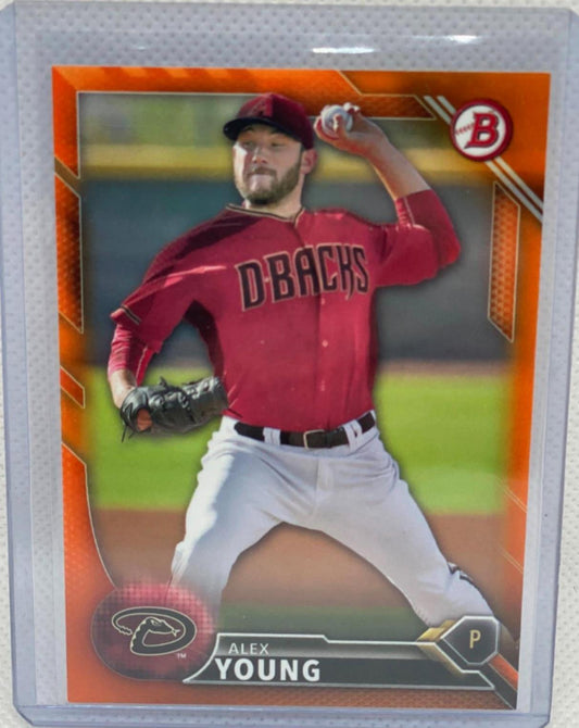 ALEX YOUNG 2018 TOPPS BOWMAN ORANGE PROSPECT #D 09/25