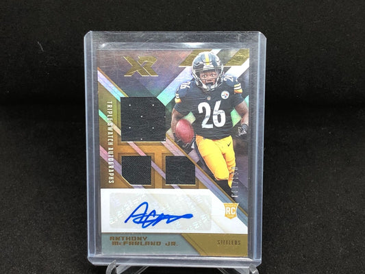 ANTHONY MCFARLAND JR 2020 XR TRIPLE SWATCH JERSEY AUTO RC #D 54/199