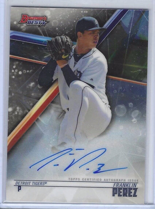 FRANKLIN PEREZ 2018 BOWMANS BEST ON CARD PROSPECT AUTO #B18-FP