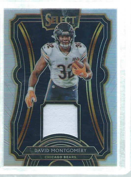DAVID MONTGOMERY 2018 SELECT PRIZM JERSEY SILVER RC #D 41/99