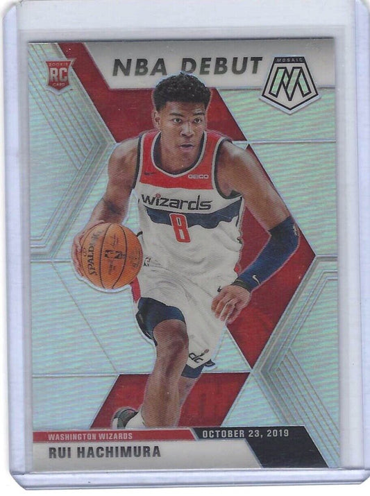 RUI HACHIMURA 2019-20 PANINI MOSAIC NBA DEBUT SILVER PRIZM ROOKIE RC #275