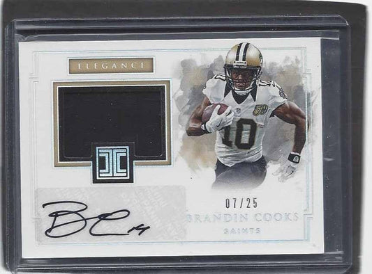 BRANDIN COOKS 2017 IMPECCABLE ELEGANCE JERSEY AUTO #D 7/25