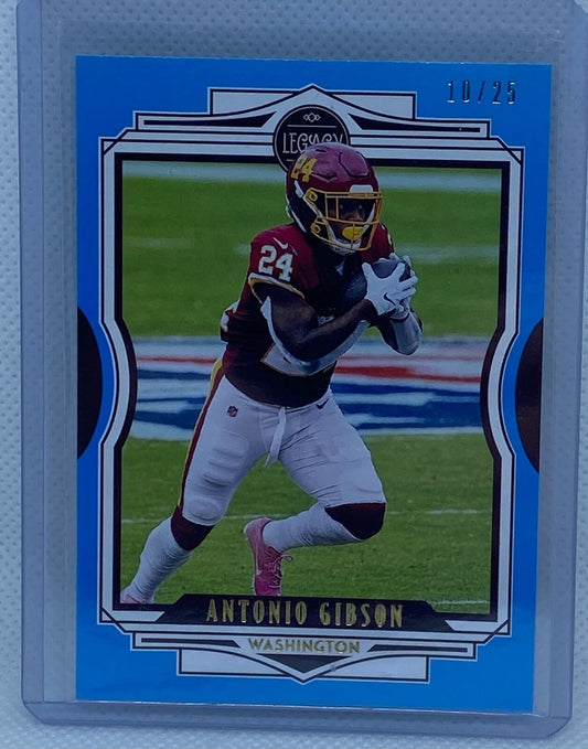 ANTONIO GIBSON 2021 PANINI LEGACY INDIGO #D 10/25