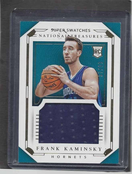 FRANK KAMINSKY 2015-16 NATIONAL TREASURES SUPER SWATCHES JUMBO JERSEY RC #D /99
