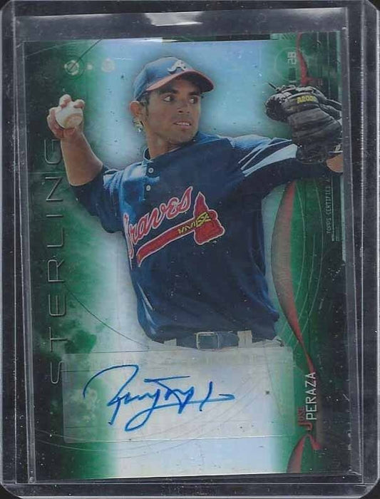 JOSE PERAZA 2014 BOWMAN STERLING GREEN REFRACTOR PROSPECT AUTO #D 37/125
