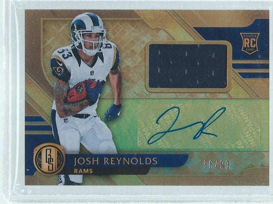 JOSH REYNOLDS 2017 PANINI GOLD STANDARD JERSEY AUTO RC #D 96/99