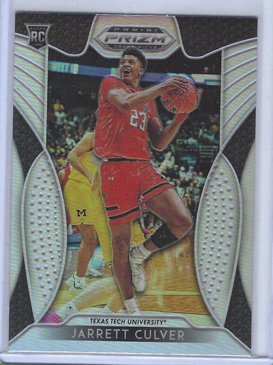 JARRETT CULVER 2019-20 PANINI PRIZM DRAFT PICKS SILVER PRIZM ROOKIE RC #7