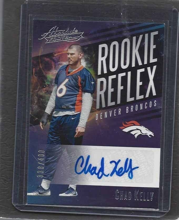 CHAD KELLY 2017 ABSOLUTE ROOKIE REFLEX BRONCOS AUTO RC #D /400