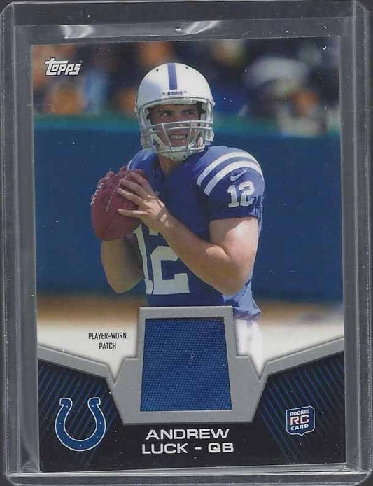 ANDREW LUCK 2012 TOPPS COLTS ROOKIE 1 COLOR PATCH RC