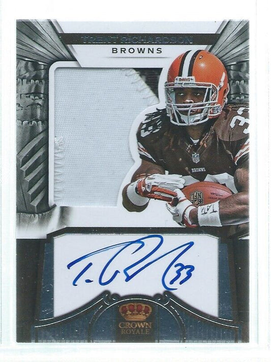 TRENT RICHARDSON 2012 CROWN ROYALE PRIME 2 COLOR PATCH AUTO RC #D 22/249