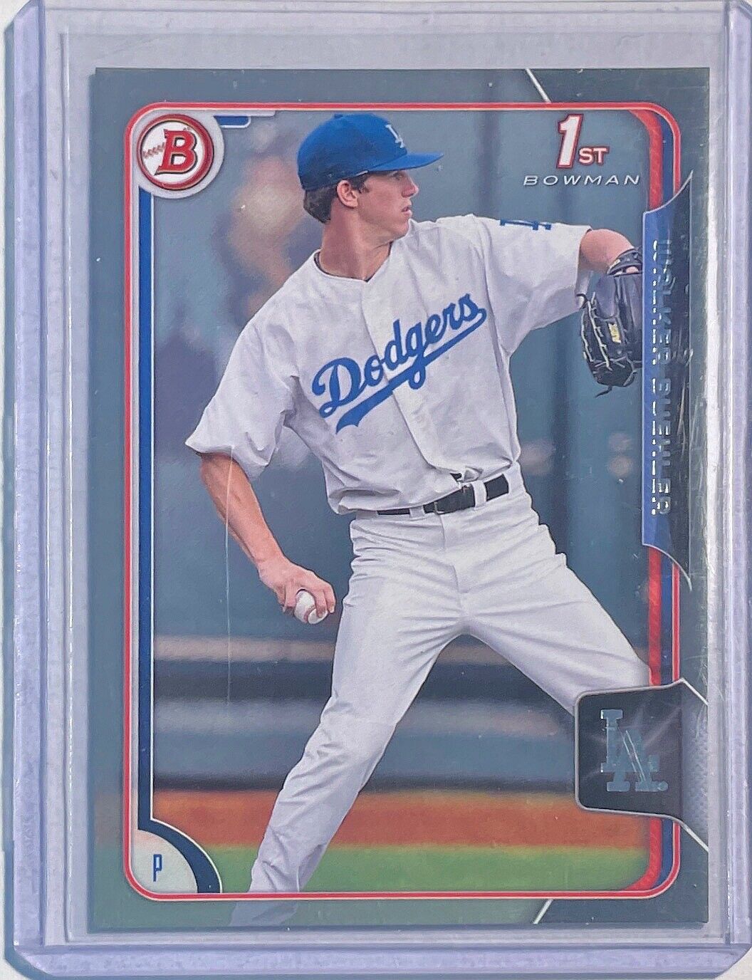 WALKER BUEHLER 2015 BOWMAN 1ST PROSPECT GREY SILVER #D 123/499
