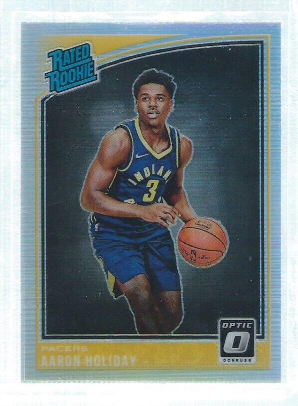 AARON HOLIDAY 2018-19 PANINI DONRUSS OPTIC SILVER HOLO PRIZMS RC #176