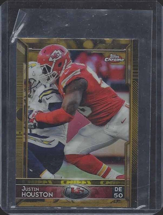 JUSTIN HOUSTON 2015 TOPPS CHROME MINI GOLD REFRACTOR #D 10/10