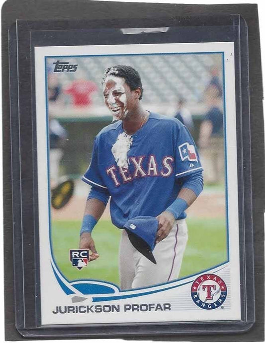 JURICKSON PROFAR 2013 TOPPS SP ROOKIE PHOTO VARIATION ROOKIE SHORT PRINT RC #286