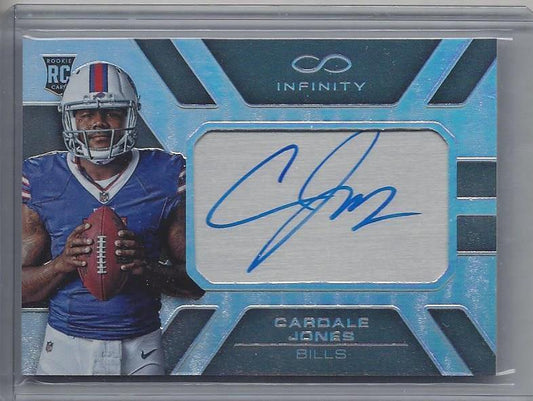 CARDALE JONES 2016 PANINI INFINITY ON CARD BILLS ROOKIE AUTO RC #D /288