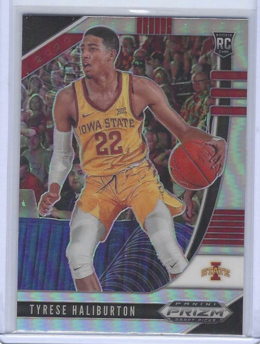 TYRESE HALIBURTON 2010-21 PANINI PRIZM DRAFT PICKS SILVER PRIZM ROOKIE #50