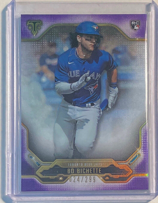 BO BICHETTE 2020 TOPPS TRIPLE THREADS PURPLE ROOKIE RC #D 024/299