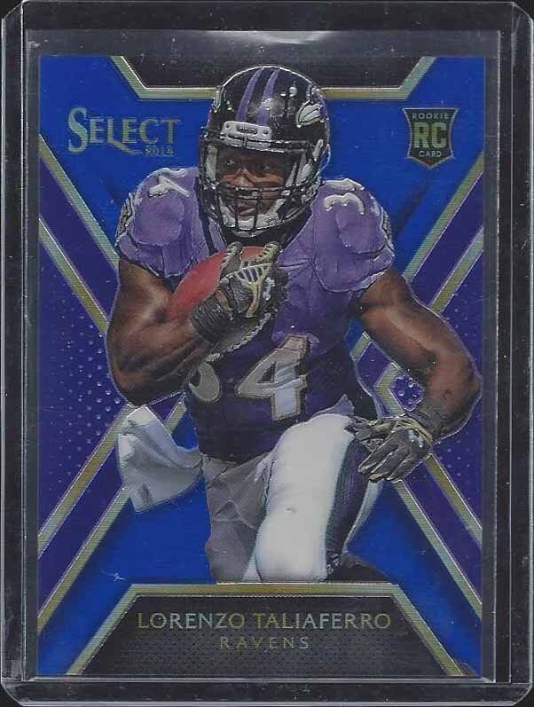 1/1 LORENZO TALIAFERRO 2014 SELECT BLUE PRIZM REFRACTOR RC #D 34/50 JERSEY #34!!