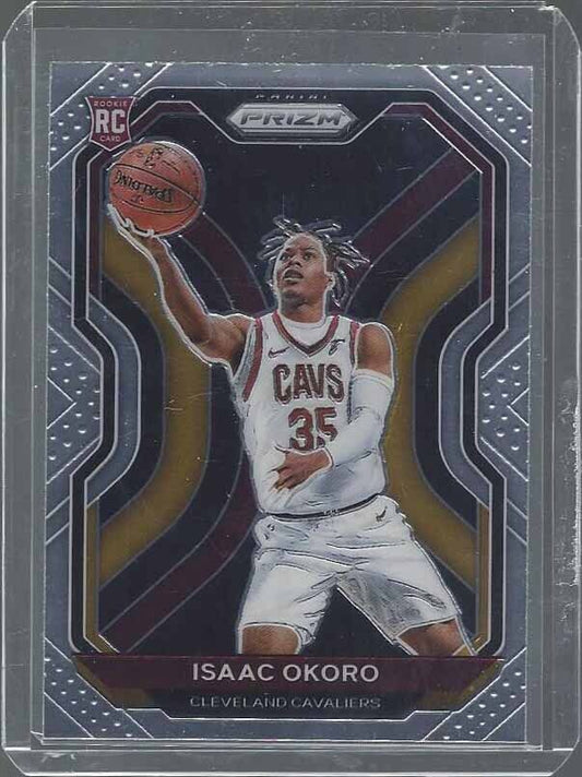 ISAAC OKORO 2020-21 PANINI PRIZM CAVALIERS TRUE ROOKIE RC #298