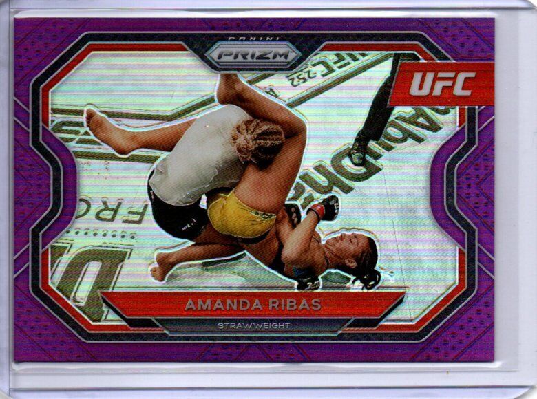 AMANDA RIBAS 2021 PANINI PRIZM UFC PURPLE PRIZM #D 60/149