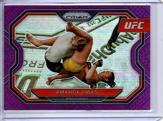 AMANDA RIBAS 2021 PANINI PRIZM UFC PURPLE PRIZM #D 60/149