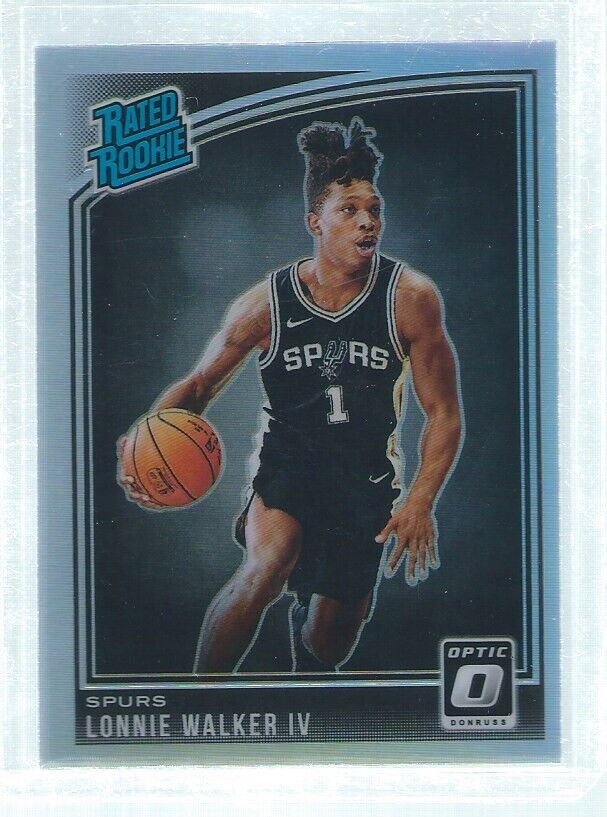 LONNIE WALKER IV 2018-19 PANINI DONRUSS OPTIC SILVER HOLO PRIZMS RC #174