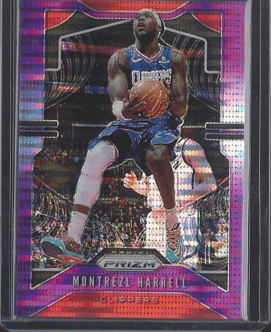 MONTREZL HARRELL 2019-20 PANINI PRIZM PURPLE PULSAR PRIZMS #D 13/35
