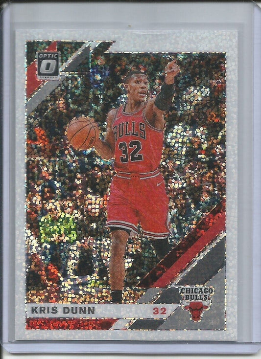 KRIS DUNN 2019-20 DONRUSS OPTIC WHITE SPARKLE HOLO PRIZM #54
