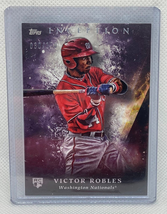 VICTOR ROBLES 2018 TOPPS INCEPTION PURPLE RC #D /150